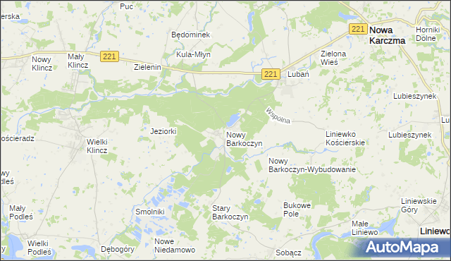 mapa Nowy Barkoczyn, Nowy Barkoczyn na mapie Targeo