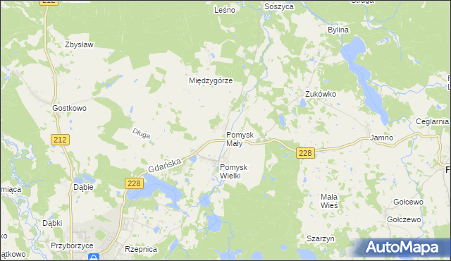 mapa Pomysk Mały, Pomysk Mały na mapie Targeo