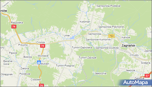 mapa Tumlin-Osowa, Tumlin-Osowa na mapie Targeo