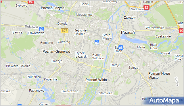 mapa Rynek Wildecki, Rynek Wildecki na mapie Targeo