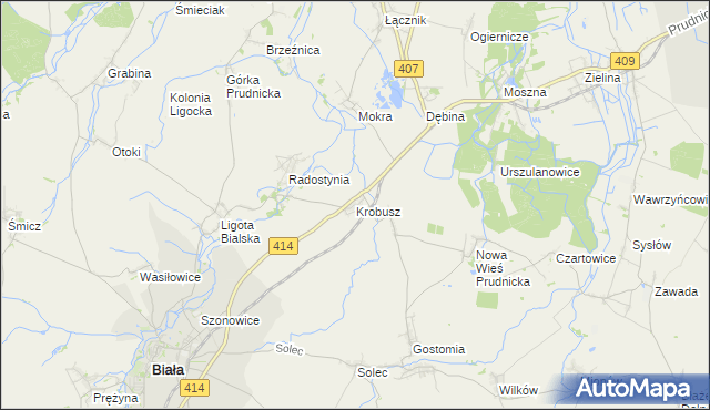 mapa Krobusz, Krobusz na mapie Targeo