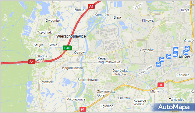 mapa Kępa Bogumiłowicka, Kępa Bogumiłowicka na mapie Targeo