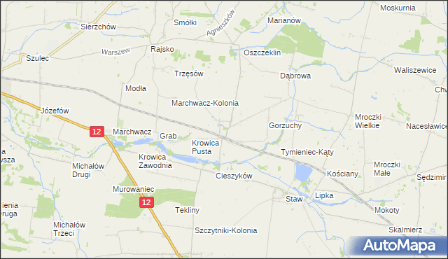 mapa Radliczyce, Radliczyce na mapie Targeo