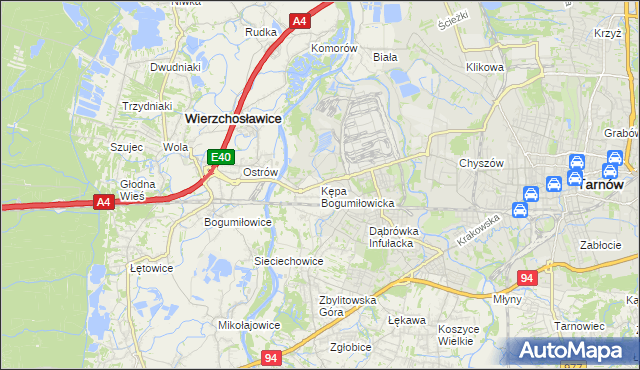 mapa Kępa Bogumiłowicka, Kępa Bogumiłowicka na mapie Targeo