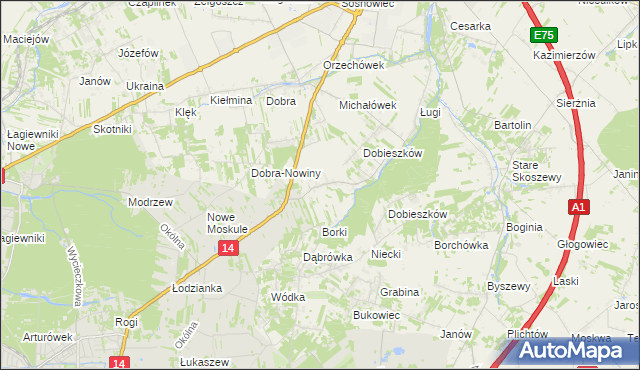 mapa Stary Imielnik, Stary Imielnik na mapie Targeo