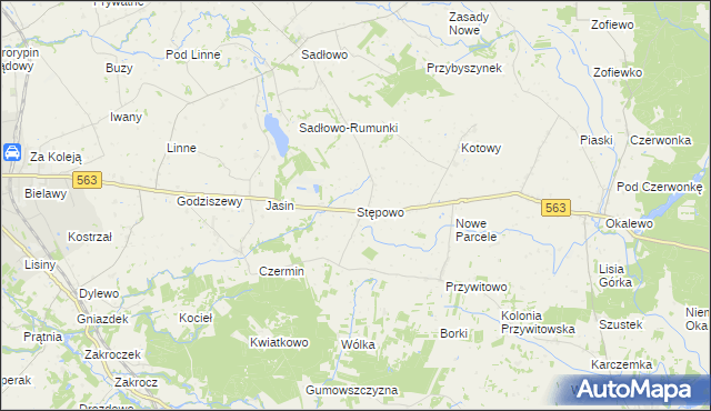 mapa Stępowo, Stępowo na mapie Targeo