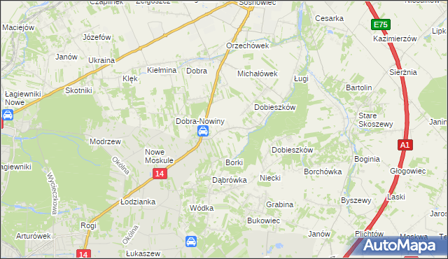 mapa Stary Imielnik, Stary Imielnik na mapie Targeo