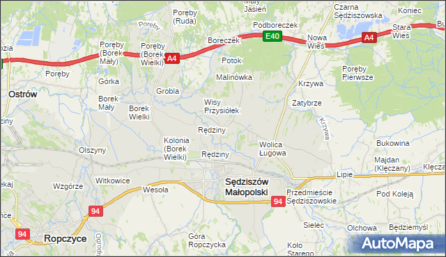 mapa Wolica Piaskowa, Wolica Piaskowa na mapie Targeo