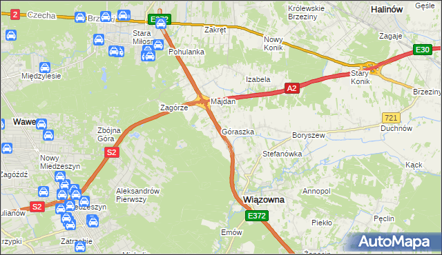 mapa Góraszka, Góraszka na mapie Targeo