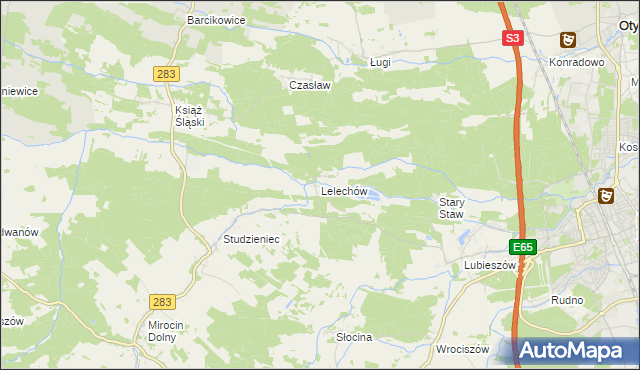 mapa Lelechów, Lelechów na mapie Targeo