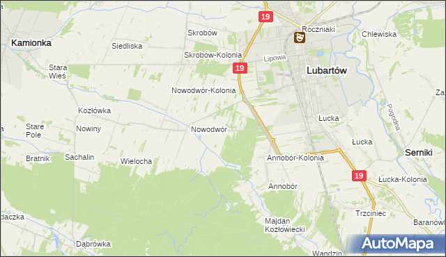 mapa Nowodwór-Piaski, Nowodwór-Piaski na mapie Targeo