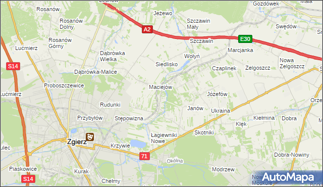 mapa Smardzew gmina Zgierz, Smardzew gmina Zgierz na mapie Targeo