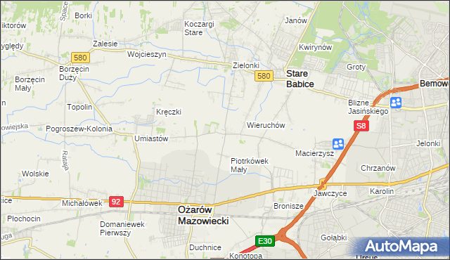 mapa Strzykuły, Strzykuły na mapie Targeo