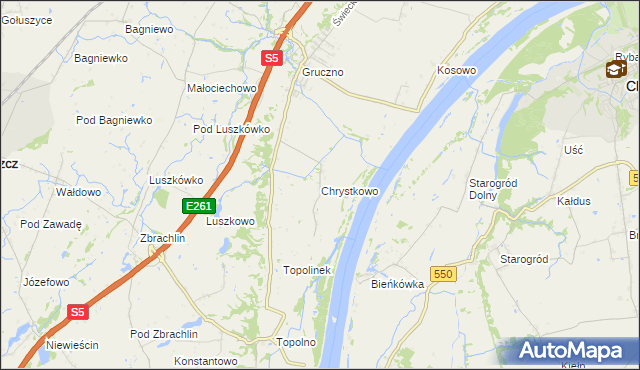 mapa Chrystkowo, Chrystkowo na mapie Targeo