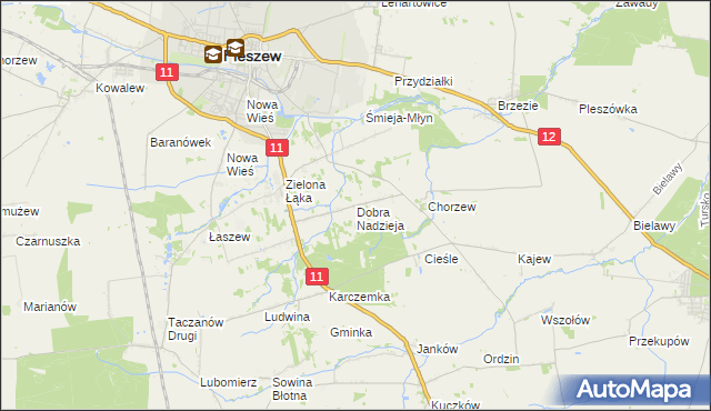 mapa Dobra Nadzieja, Dobra Nadzieja na mapie Targeo