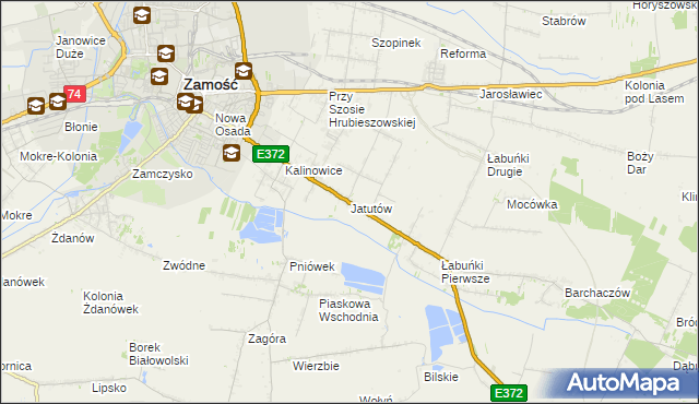 mapa Jatutów, Jatutów na mapie Targeo
