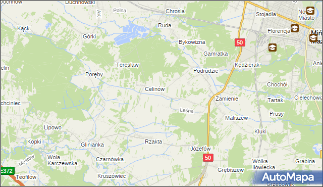 mapa Jędrzejnik, Jędrzejnik na mapie Targeo