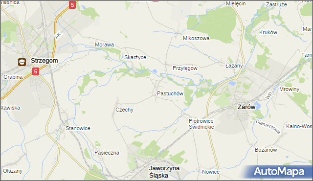 mapa Pastuchów, Pastuchów na mapie Targeo