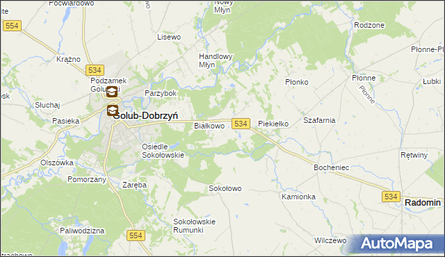 mapa Sadykierz gmina Golub-Dobrzyń, Sadykierz gmina Golub-Dobrzyń na mapie Targeo