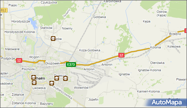 mapa Srebrzyszcze, Srebrzyszcze na mapie Targeo