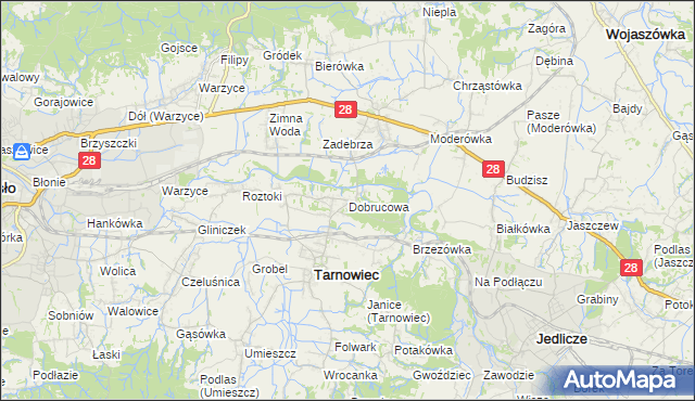 mapa Dobrucowa, Dobrucowa na mapie Targeo