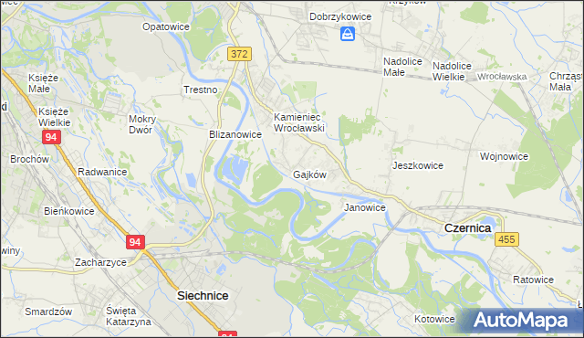 mapa Gajków, Gajków na mapie Targeo