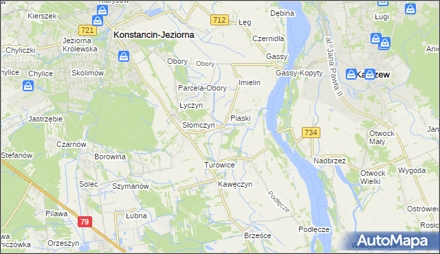 mapa Cieciszew, Cieciszew na mapie Targeo