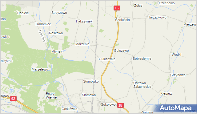 mapa Gulczewko, Gulczewko na mapie Targeo