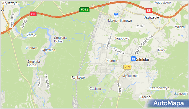 mapa Jagodowo Leśniczówka, Jagodowo Leśniczówka na mapie Targeo