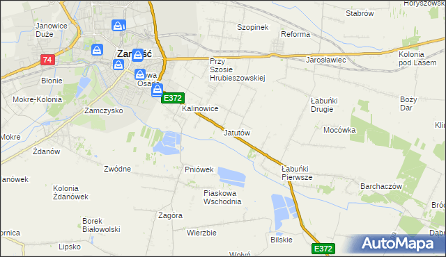 mapa Jatutów, Jatutów na mapie Targeo