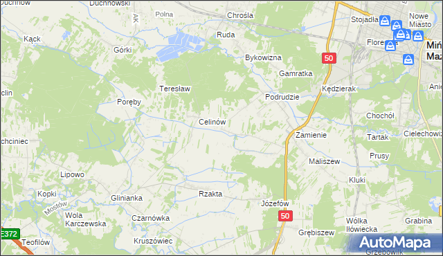 mapa Jędrzejnik, Jędrzejnik na mapie Targeo