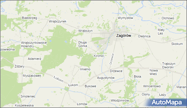 mapa Kirchol, Kirchol na mapie Targeo