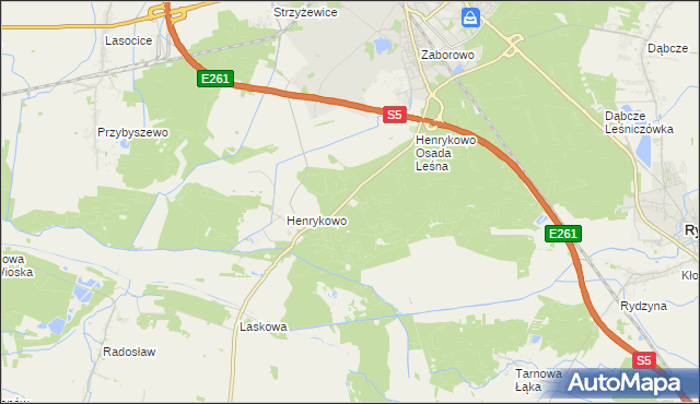 mapa Książęcy Las, Książęcy Las na mapie Targeo