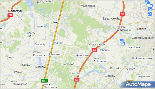 mapa Kuleszówka, Kuleszówka na mapie Targeo