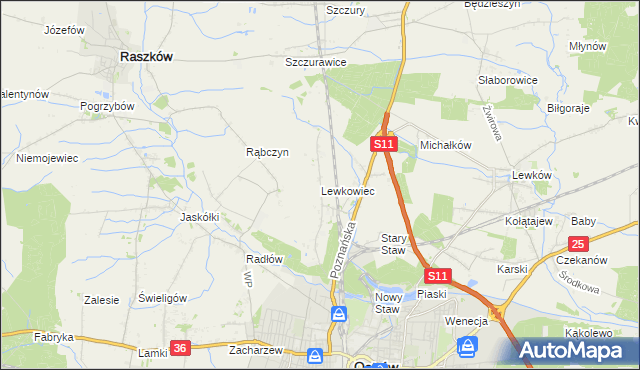 mapa Lewkowiec, Lewkowiec na mapie Targeo