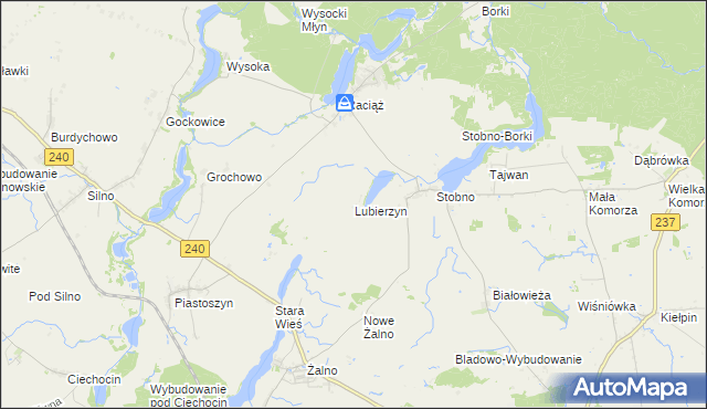 mapa Lubierzyn, Lubierzyn na mapie Targeo
