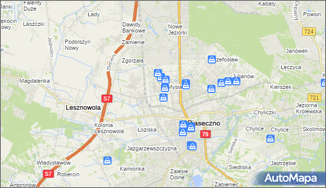 mapa Nowa Iwiczna, Nowa Iwiczna na mapie Targeo