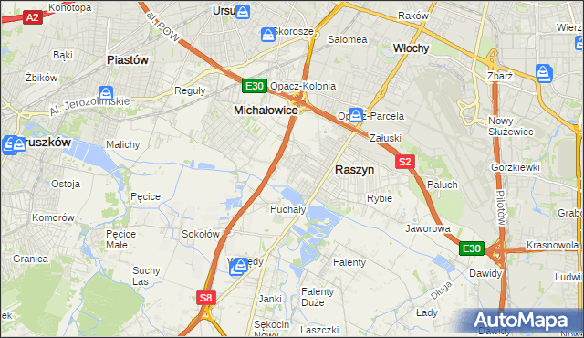 mapa Nowe Grocholice, Nowe Grocholice na mapie Targeo