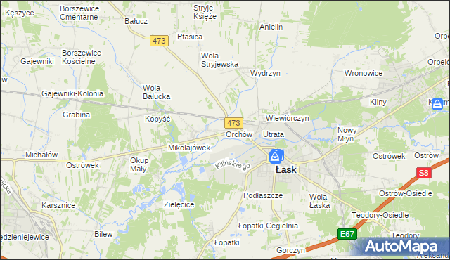 mapa Orchów, Orchów na mapie Targeo