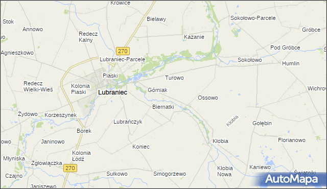 mapa Siarczyce, Siarczyce na mapie Targeo