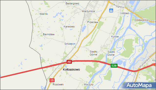 mapa Smętowice, Smętowice na mapie Targeo