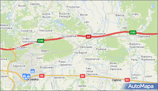 mapa Sterkowiec, Sterkowiec na mapie Targeo