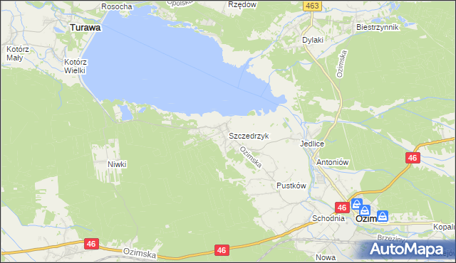 mapa Szczedrzyk, Szczedrzyk na mapie Targeo