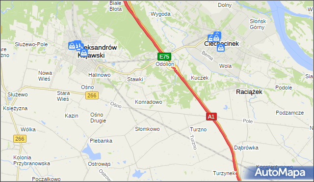 mapa Zgoda gmina Aleksandrów Kujawski, Zgoda gmina Aleksandrów Kujawski na mapie Targeo