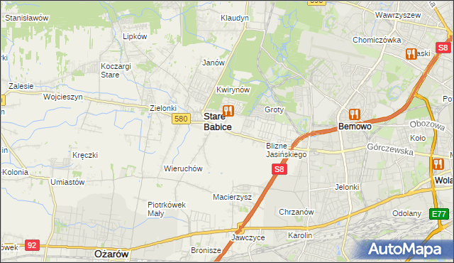 mapa Latchorzew, Latchorzew na mapie Targeo