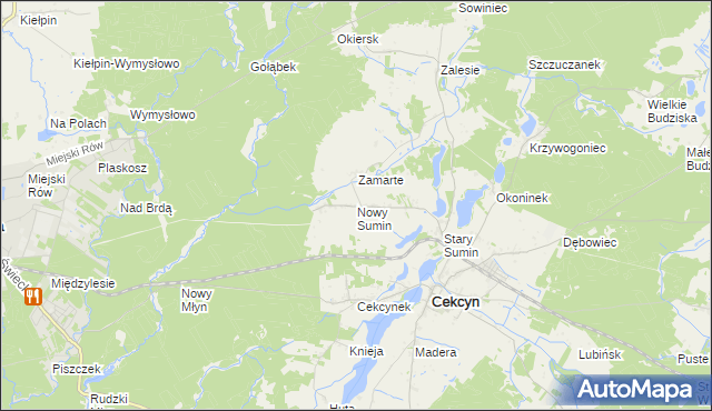 mapa Nowy Sumin, Nowy Sumin na mapie Targeo