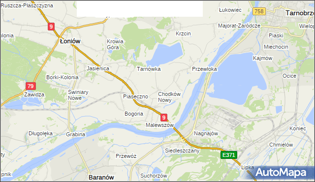 mapa Chodków Nowy, Chodków Nowy na mapie Targeo