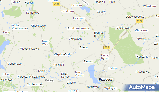 mapa Joasin, Joasin na mapie Targeo