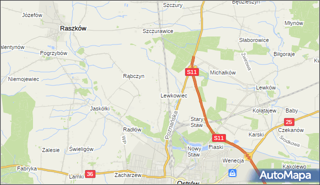 mapa Lewkowiec, Lewkowiec na mapie Targeo