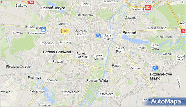 mapa Rynek Wildecki, Rynek Wildecki na mapie Targeo